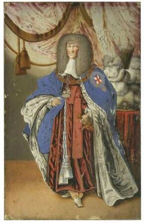Kurfürst Johann Georg II. von Sachsen in der Ordenstracht der Hosenbandordens