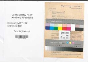 Entnazifizierung Helmut Schutz , geb. 07.06.1903 (Kraftfahrer)