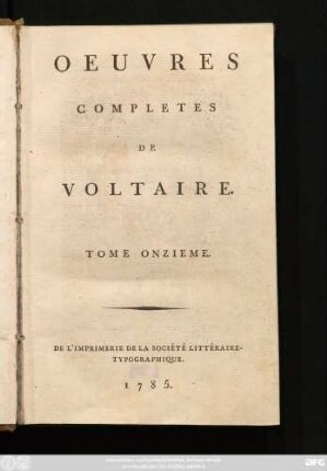 T. 11: La Pucelle D'Orleans : Poeme En Vingt-Un Chants