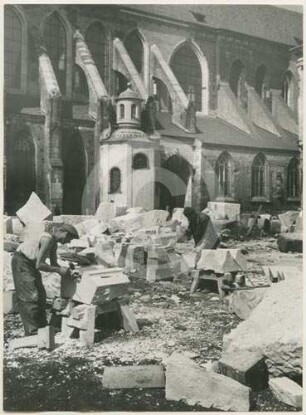 Restaurierungsarbeiten am Dom Breslau