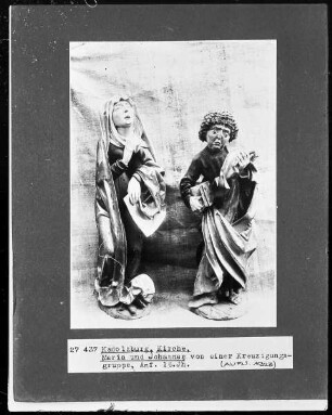 Maria und Johannes von einer Kreuzigungsgruppe