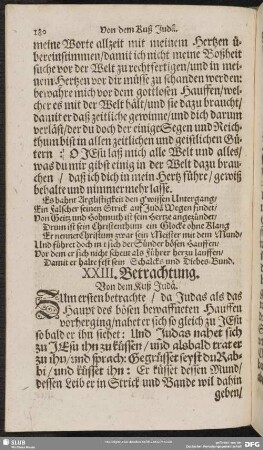 XXIII. Betrachtung. Von dem Kuß Judä
