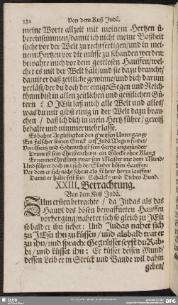 XXIII. Betrachtung. Von dem Kuß Judä