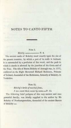 Notes to Canto Fifth