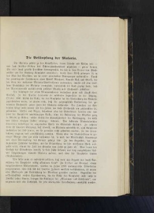 Die Bekämpfung der Malaria.
