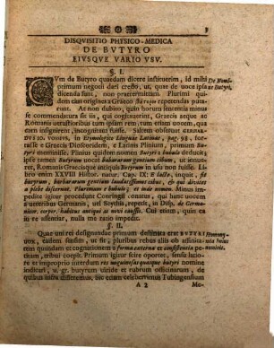 Disqvisitio physico-medica de bvtyro eivsqve vario vsv
