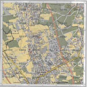 Stadtkarte Düsseldorf in 16 Blättern, Blatt 5864