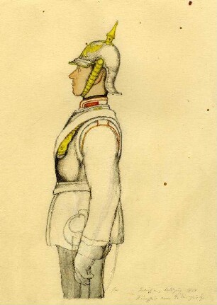 Uniformbild, Kürassier der preußischen Armee (1864)