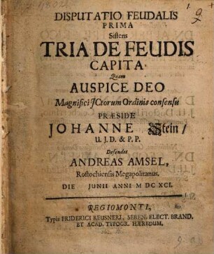 Disputationes feudales