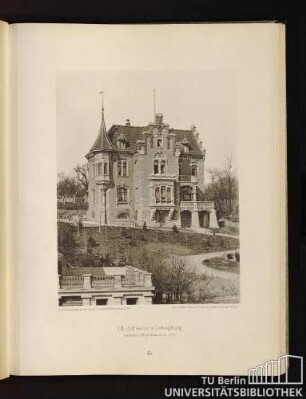 45. Villa Schmoller in Ludwigsburg. Architekt: Alfred Bauder daselbst.