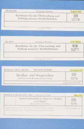 Vortrag, DIN 1076