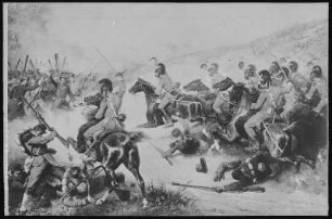 Mondidier. K.S. Gardereiter-Regiment im Gefecht 15.10.1870