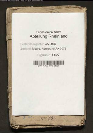 Vikarie zu Rheinberg gegen Henrich Nerwyck zu Baerl wegen rückständiger Jahrespacht für das Vikarienland zu Baerl