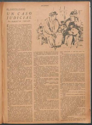 Un caso judicial : El cuento inglés