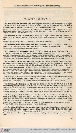 11. Alte Kinderbücher (Nr. 860-895)