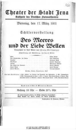 Des Meeres und der Liebe Wellen