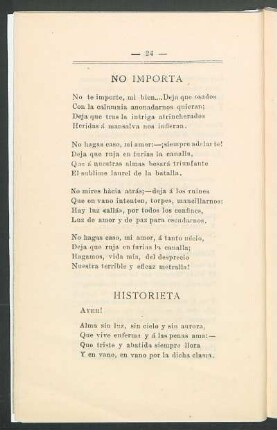 No importa