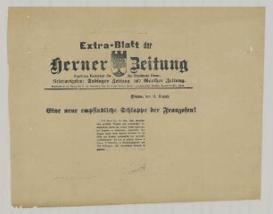 "Eine empfindliche Schlappe der Franzosen!"
