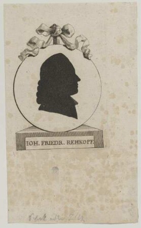 Bildnis des Ioh. Friedr. Rehkopf