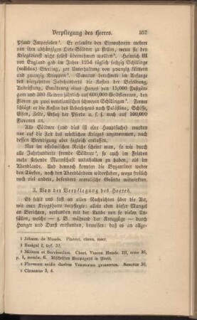 3. Von der Verpflegung des Heeres.