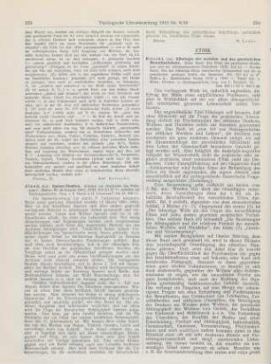 255-256 [Rezension] Aland, Kurt, Spener-Studien