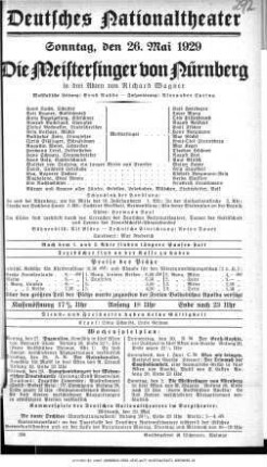 Die Meistersinger von Nürnberg