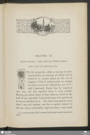 Chapter XI. Sixth Period: The Conflict With Error. The First Of August, 1774