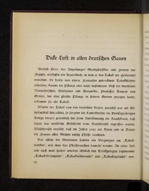 Dicke Luft in allen deutschen Gauen