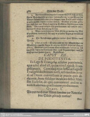 Caput XII. De Poenitentia