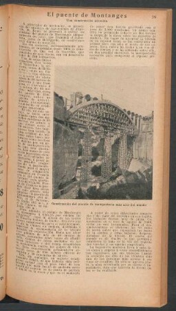 El puente de Montanges : Una construcción atrevida