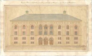 Bürklein, Friedrich; München, Sonnenstr.; Entbindungsheim (Gebärhaus, Gebäranstalt, Frauenklinik) - Ansicht