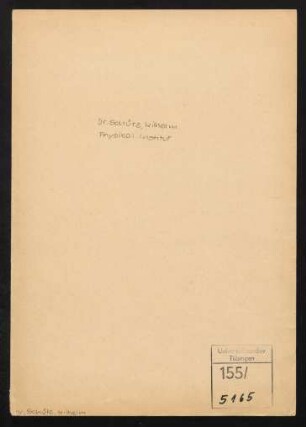 Schütz, Wilhelm * 18.08.1900
