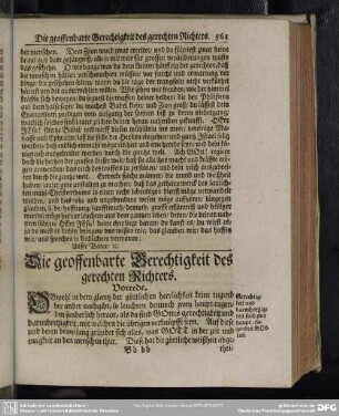Die geoffenbarte Gerechtigkeit des gerechten Richters