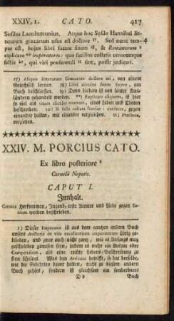 XXIV. M. Porcius Cato.