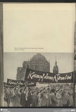 Demonstration gegen Atomwaffen