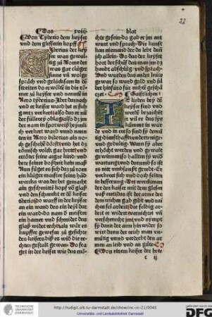 Tiberius der keyser was gewaltig zuo Rome, der was gar cluoger sinne...