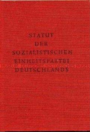 Statut der SED in der Fassung von 1954