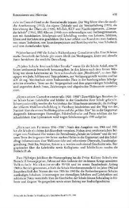 75 Jahre Schule Breitenfelder Straße, Festschrift : Hamburg, 1987