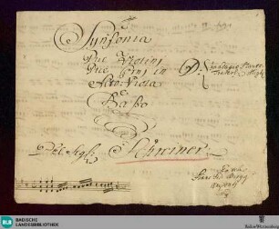 Symphonies - Don Mus.Ms. 1759 : D