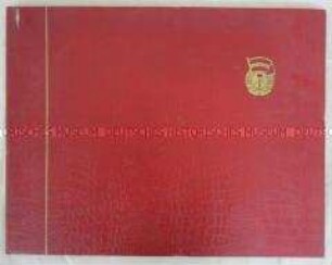 Grafikmappe mit Ansichten des VEB Eisenhüttenkombinats J.W.Stalin