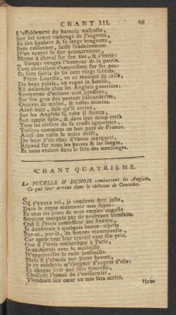 Chant Quatrieme