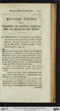 Periodische Schriften