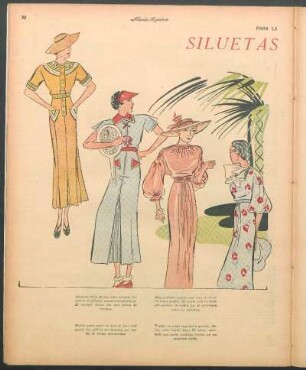 Siluetas modernas [Dibujos] : Para la mujer