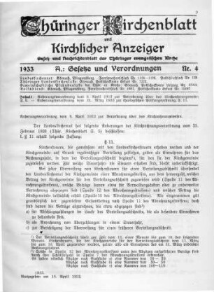 Nr. 4 : 18. April 1933