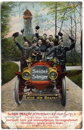 Seidel-Sänger (Direktion: Arthur Seidel) : Leipziger Sänger vom Jahre 1889