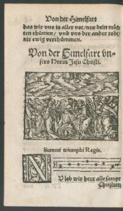 Von der Himelfart unsers Herrn Jesu Christi.
