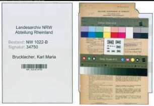 Entnazifizierung Karl Maria Brucklacher , geb. 11.10.1912 (Saenger)