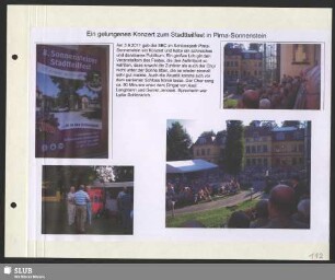 Ein gelungenes Konzert zum Stadtteilfest in Pirna-Sonnenstein