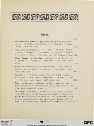 Silber (Nr. 1-118)