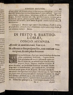 365-375, Concio Secunda - Tertia